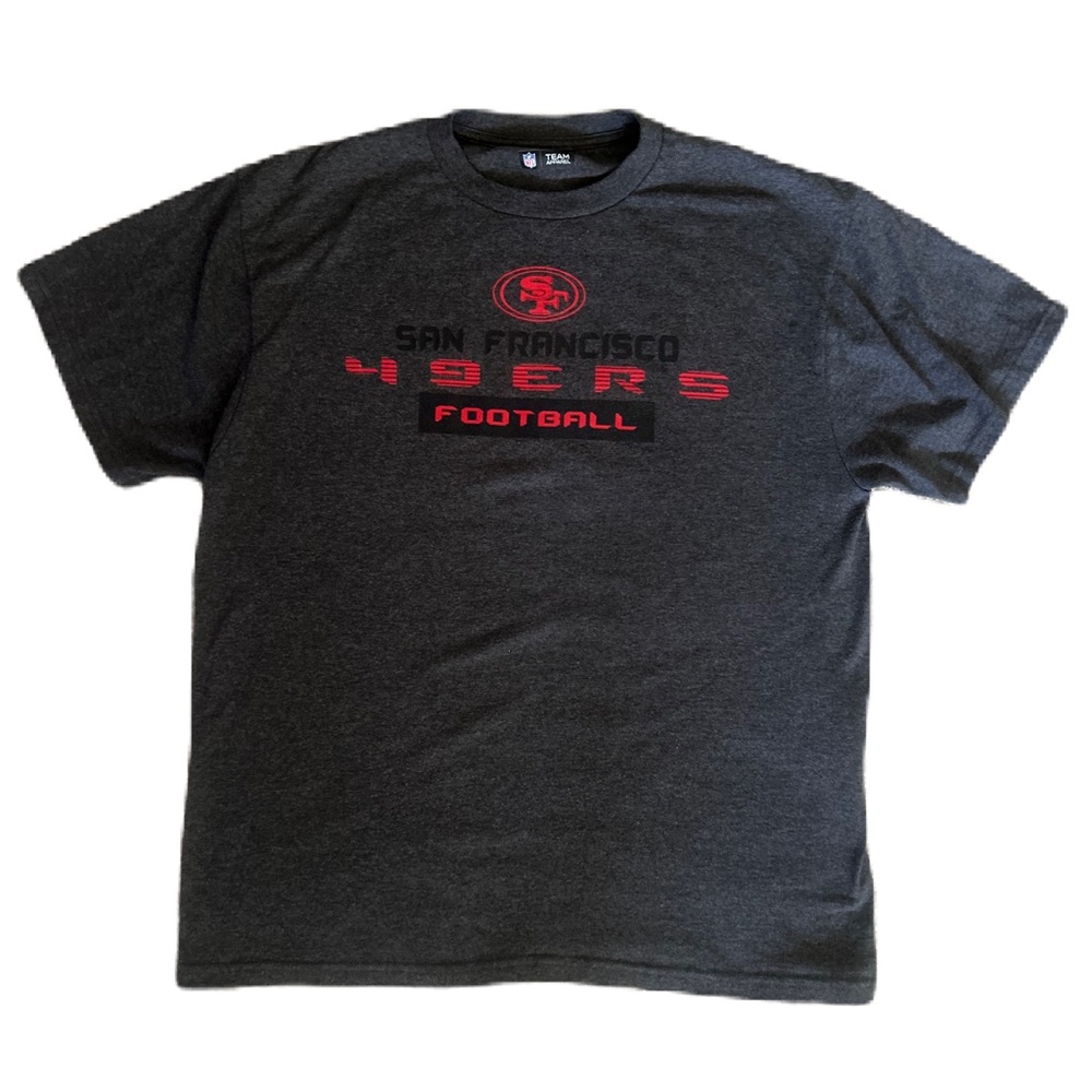 NFL Team Apparel | San Francisco 49ers Gray & Red T-Shirt | Size L
